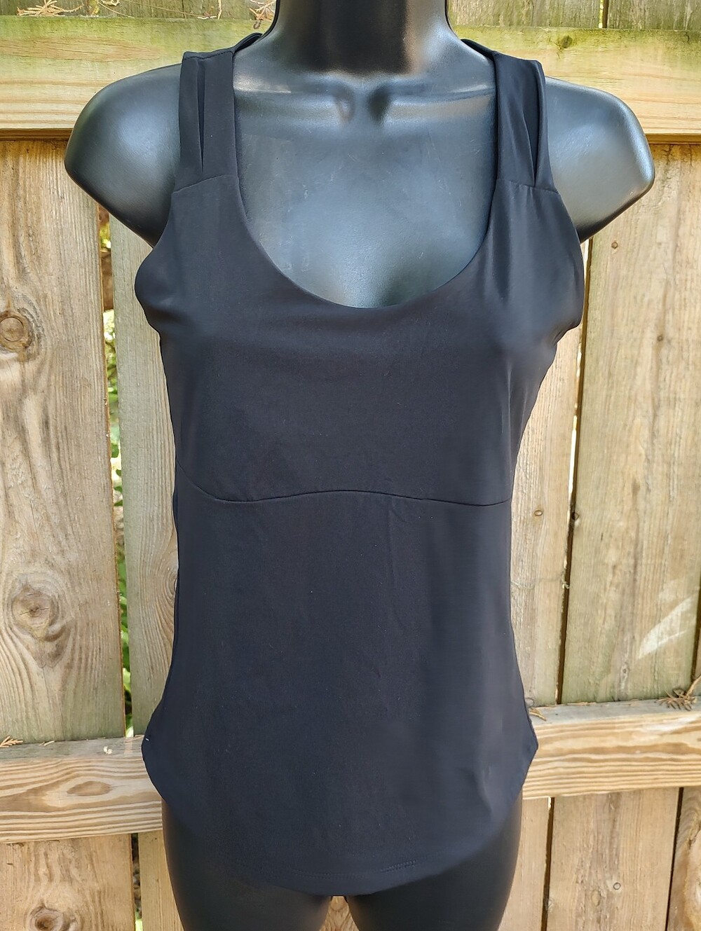 Elastique L'Original Lymphatic Drainage Black Athletic Workout Tank Top Small